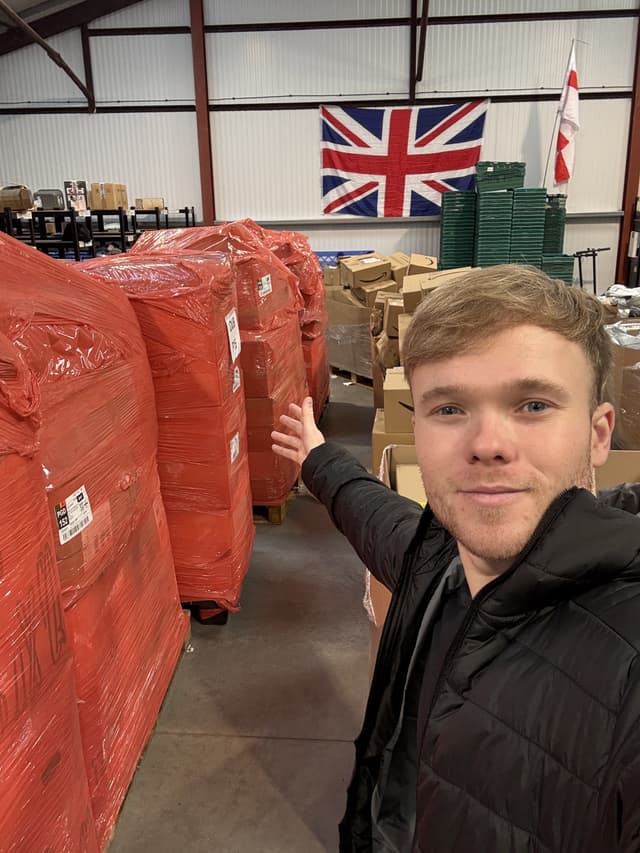 Scott with warehouse stock